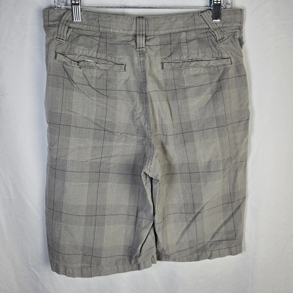 Tony Hawk Gray Plaid Chino Shorts Mens 32 Skater Preppy Punk Grunge Retro Casual